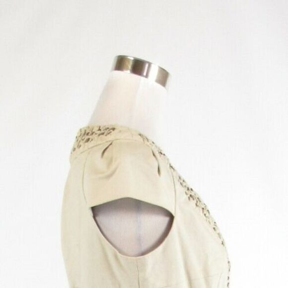 Beige ANTHROPOLOGIE IDRA blazer jacket 4 NWT $128 - Picture 6 of 8